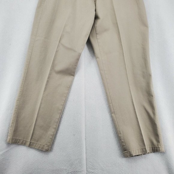 LEE Pants Men's Straight Leg Flat Front 100% Cotton Chinos Brown 33/30 - Picture 3 of 11
